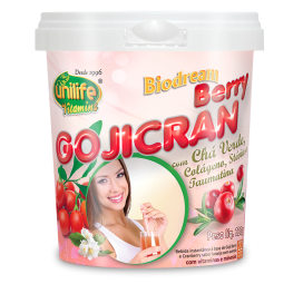 GojiCran Berry com Chá Verde, Colágeno e Stévia - 220 gramas