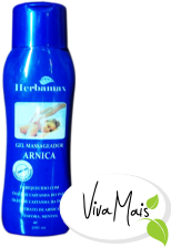 Gel massageador de Arnica enriquecido com óleos.