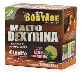 Maltodextrina 1000 g - Sabor abacaxi com hortelã