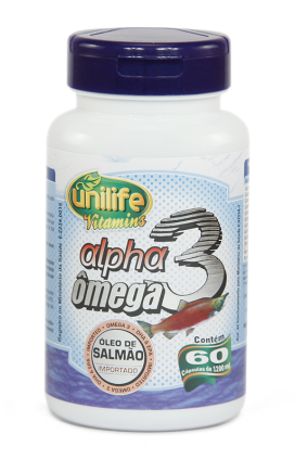 Ômega 3 Alpha Ômega de Salmão 1200mg - 60 cápsulas