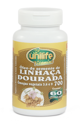 Óleo de Semente de Linhaça Dourada 700 mg - 60 cápsulas