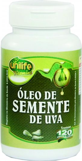 Óleo de Semente de Uva 1200mg - 120 cápsulas