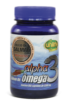 Ômega 3 Alfa Ômega de Salmão 1200mg - 150 cápsulas