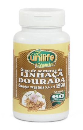 Óleo de Semente de Linhaça Dourada 1200 mg - 60 cápsulas